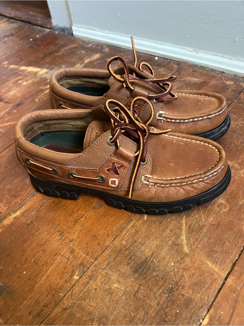 Polo Sport by Ralph Lauren Brown Leather Boat Shoes